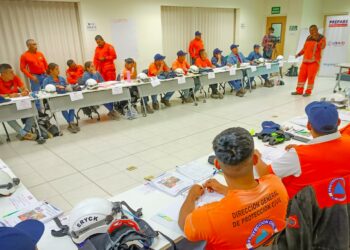 Protección Civil imparte Curso de Rescate en Estructuras Colapsadas a personal táctico y guardavidas