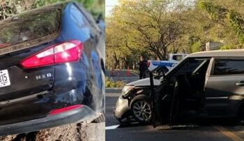Tres lesionados tras múltiple accidente de tránsito en Ciudad Arce, La Libertad