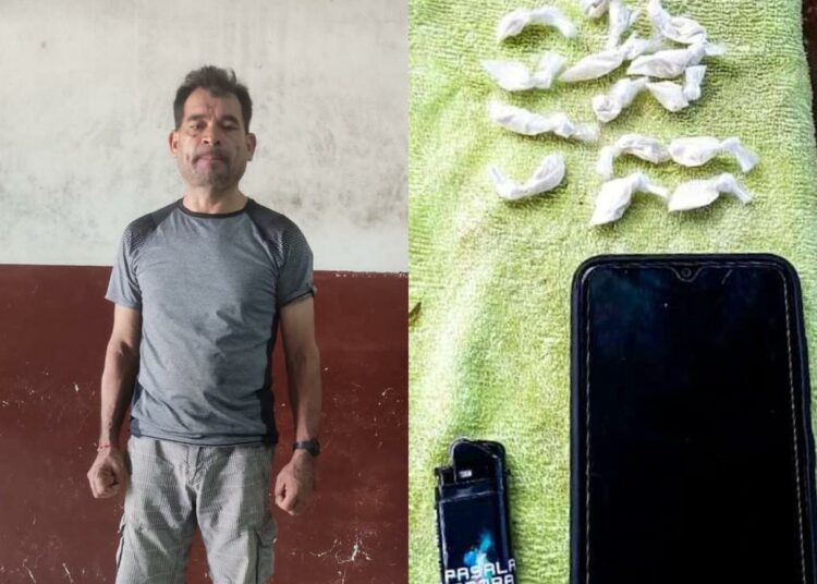 Ubican a sujeto con varias porciones de drogas en San Miguel