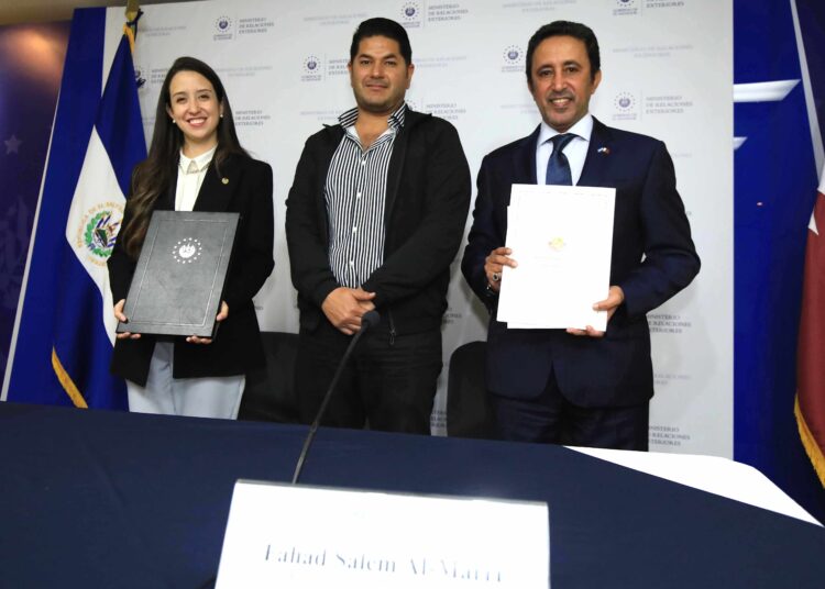 El Salvador y Qatar suscriben acuerdo de cooperación en formación e intercambio deportivo