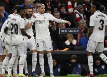 Real Madrid derrotó 2-0 al Athletic Club y se mantiene segundo de LaLiga