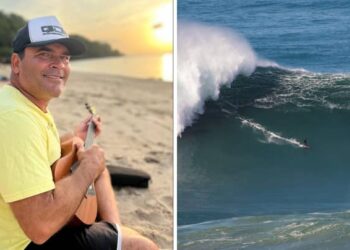 Murió un legendario surfista brasileño mientras desafiaba las olas gigantes de Nazaré en Portugal