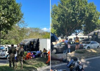 Triple accidente de tránsito genera tráfico pesado en la Carretera de Oro