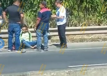 Motociclista lesionado tras accidente sobre la carretera a Sonsonate