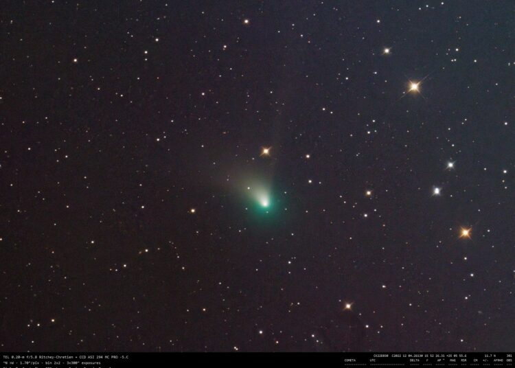 Dónde mirar para ver a C/2022 E3, un cometa que no será visible de nuevo hasta dentro de 50.000 años