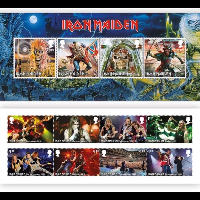Iron Maiden will have 12 official stamps on the UK postal mail – Diario La Página