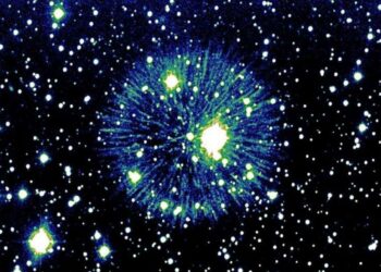 Captan imágenes de las secuelas de una colisión estelar de hace 850 años