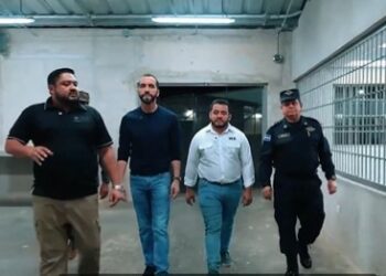 Presidente Bukele presenta los avances en el Centro de Confinamiento del Terrorismo, en Tecoluca