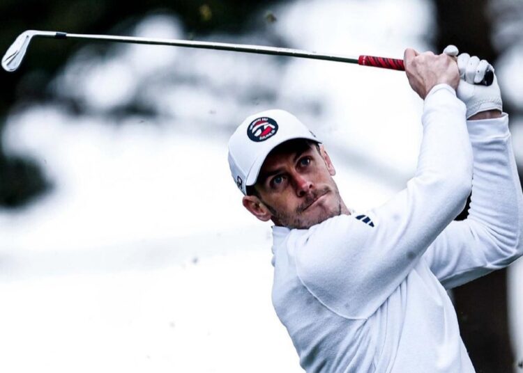 Gareth Bale debutó como jugador de golf