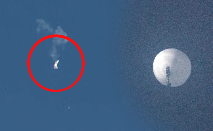 (VIDEOS) EE.UU. derriba globo «espía» chino sobre la costa del Atlántico