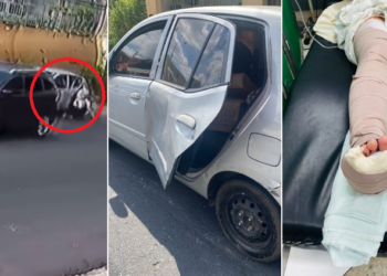 VIDEO: Denuncian a conductor que atropelló a mujer y se da a la fuga en Antiguo Cuscatlán