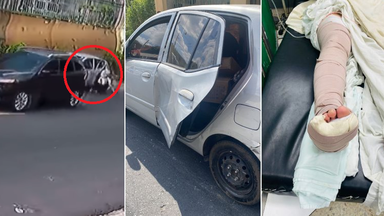 VIDEO: Denuncian a conductor que atropelló a mujer y se da a la fuga en Antiguo Cuscatlán