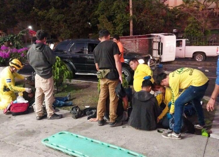 Fuerte accidente de tránsito en la Troncal del Norte deja cinco personas lesionadas