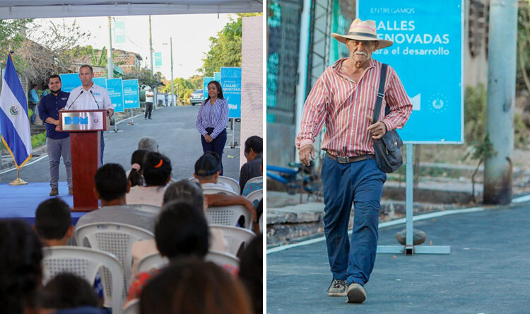DOM recupera más de 20 calles de San Juan Opico con el Plan Nacional de Bacheo