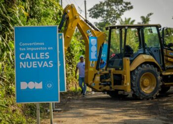 DOM avanza obras de mejoramiento vial en cantón El Tinteral, de Coatepeque