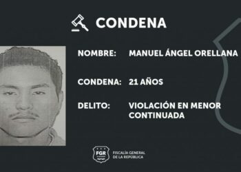 Sujeto es condenado a 21 años de cárcel por violación de menor