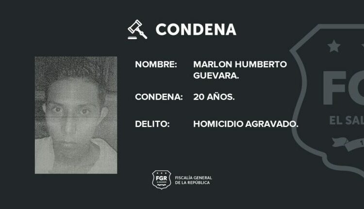 Sujeto es sentenciado a 20 años de cárcel por homicidio