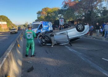 Reportan racha de accidentes de tránsito durante el fin de semana en Santa Ana