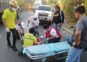 Fuerte accidente de tránsito deja un lesionado en Apopa