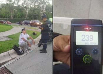 Motociclista ebrio que golpeó a tres gestores de tránsito fue detenido en San Salvador