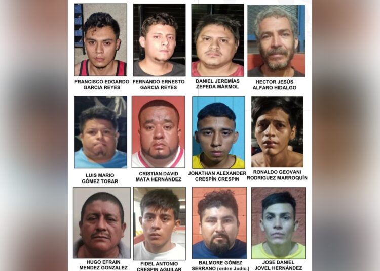 Reportan la captura de 15 miembros de la «Mara Máquina» en Apopa