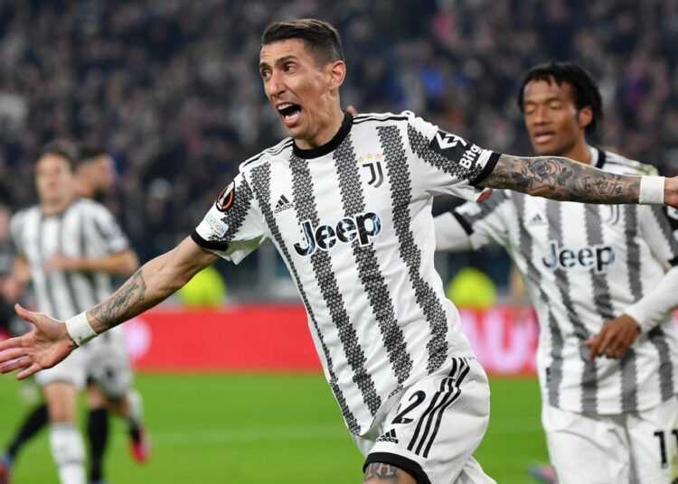 Ángel Di María salvó a la Juventus en el duelo ante Friburgo por la Europa League