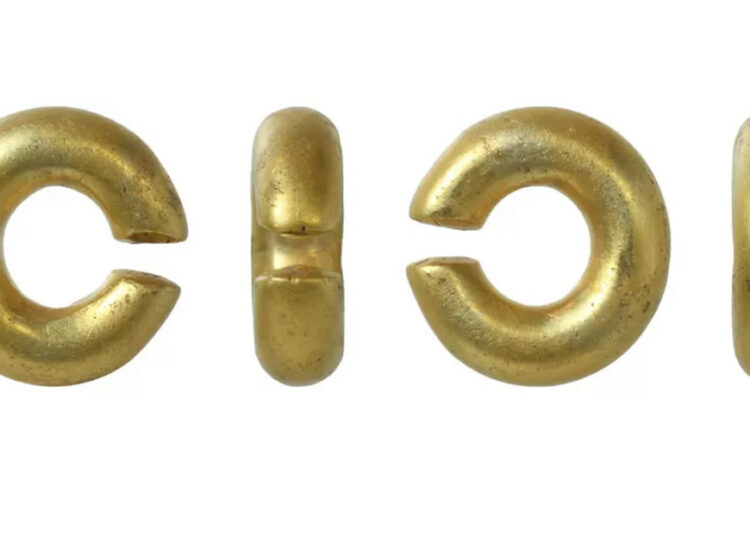 Descubren en Inglaterra un anillo con forma inusual de hace 3.000 años