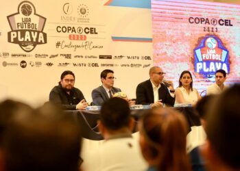 Celebran lanzamiento de la Liga de Fútbol Playa Copa CEL 2023