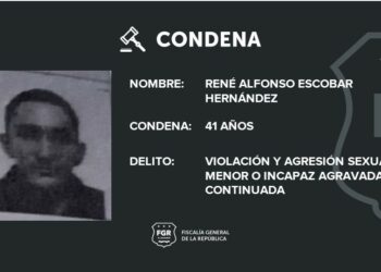 Condenan a 41 años de cárcel a sujeto que abusó de una menor de 5