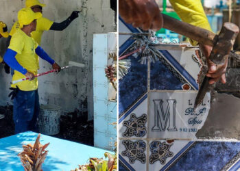 VIDEO | Gobierno continúa destruyendo simbología de pandillas en tumbas