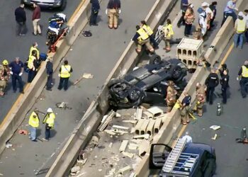 Mueren al menos 6 personas en un accidente de tránsito a las afueras de Baltimore