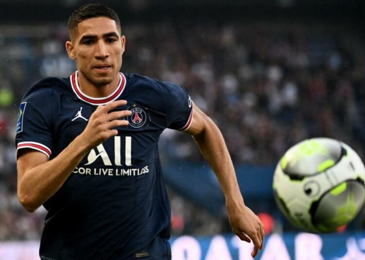 Achraf Hakimi jugador del PSG fue imputado en un caso de violación en Francia