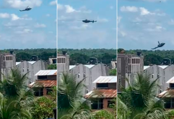 (VIDEO) Se estrella un helicóptero militar en Colombia