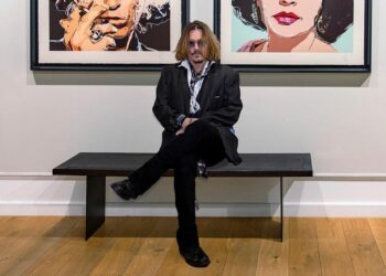 Johnny Depp inaugura una muestra de retratos de famosos