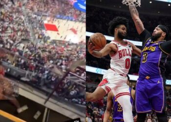 Una stripper realizó un show privado en un palco durante el partido entre Chicago Bulls y Los Ángeles Lakers