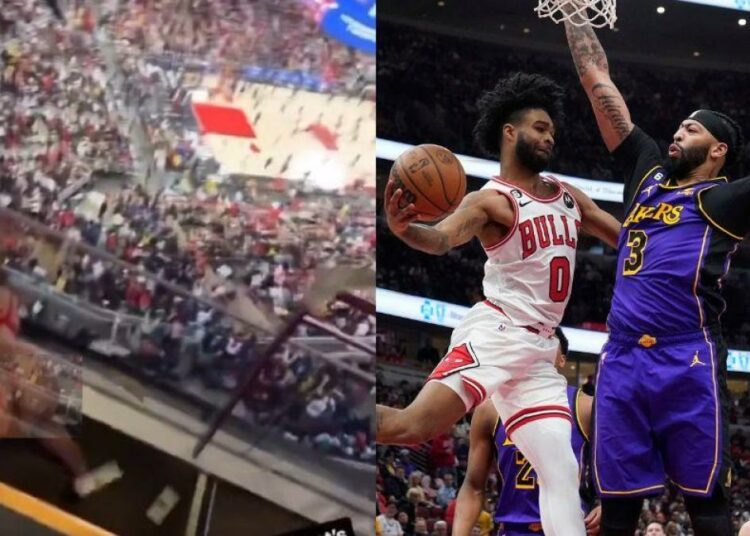 Una stripper realizó un show privado en un palco durante el partido entre Chicago Bulls y Los Ángeles Lakers