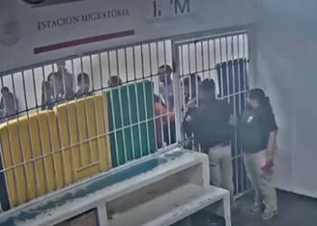 Revelan video del inicio del trágico incendio en el centro migratorio en México