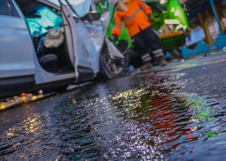 Reportan accidente de tránsito frente a CUBO de Zacamil