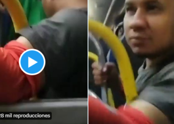 Denuncian a sujeto que hacía señales alusivas a las pandillas, en un autobús de la ruta 52