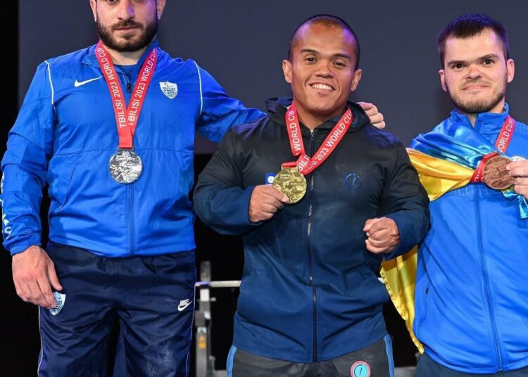 Herbert Aceituno gana medalla de oro en la Copa del mundo Parapowerlifting, en Tbilisi, Georgia