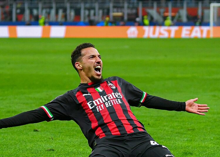 Milan derrotó 1-0 al Napoli en la ida de los cuartos de final de la Champions League