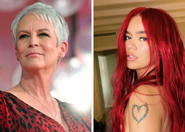 La actriz Jamie Lee Curtis elogió a Karol G por criticar la excesiva edición de sus fotos para la revista GQ