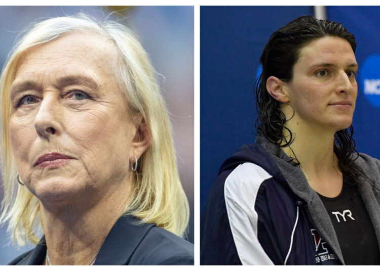 Dura crítica de Navratilova a la nadadora transgénero Lia Thomas