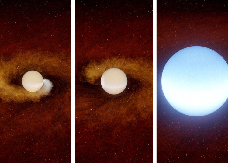 Detectan por primera vez una estrella tragándose un planeta
