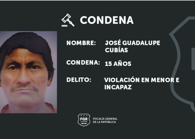 Sujeto es sentenciado a 15 años cárcel por delito de violación