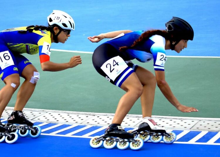 Ivonne Nóchez volvió a ponerse los patines después de la caída