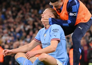 Haaland marcó un golazo en la victoria de Manchester City y batió un récord en la Premier League