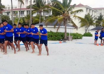 La Selecta de playa a defender su título de campeón y por una plaza para el Mundial a realizarse en Emirato Árabes Unidos