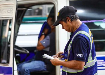 VMT verifica unidades de transporte colectivo en terminal Nuevo Amanecer