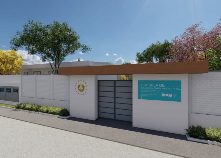 DOM construye nueva escuela parvularia en Santa Ana
